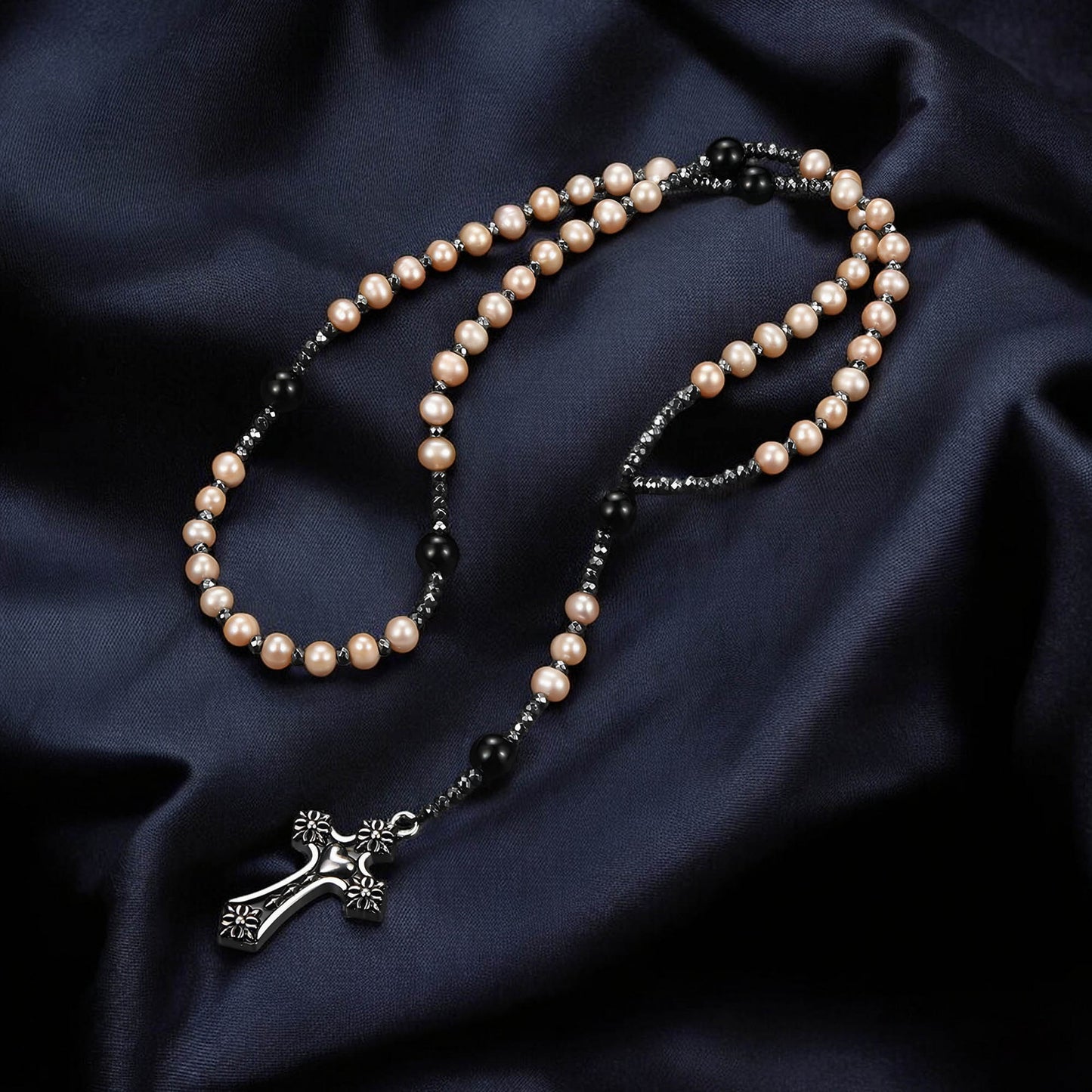 Freshwater Pearl Rosary Necklace