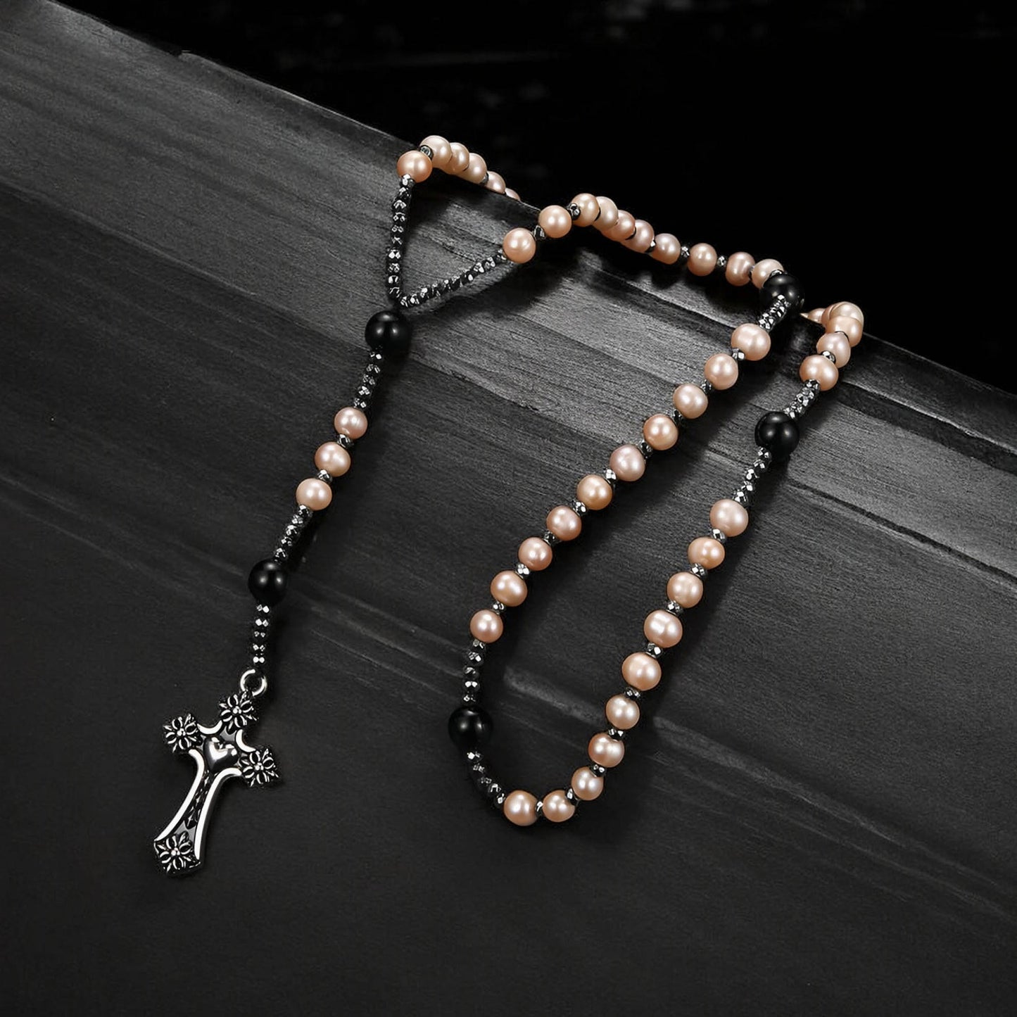 Freshwater Pearl Rosary Necklace
