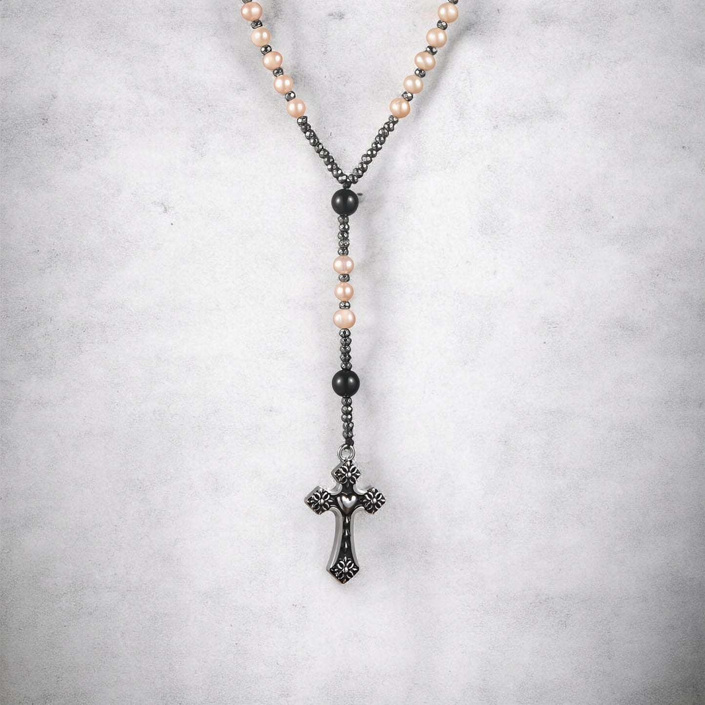 Freshwater Pearl Rosary Necklace