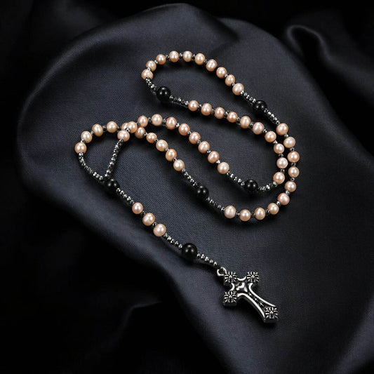 Freshwater Pearl Rosary Necklace